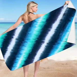 Fashion Double-Sided Fleece Microfiber Square Beach Towel
