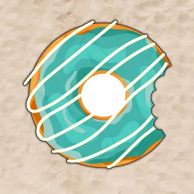 Fashion Irregular Donut Beach Towel For Women