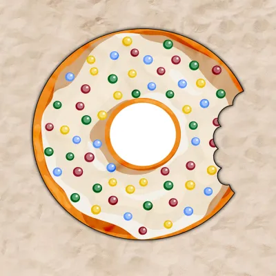 Fashion Irregular Donut Beach Towel For Women
