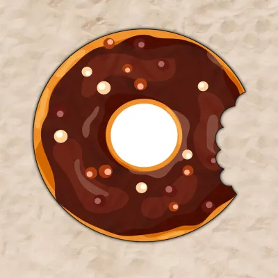 Fashion Irregular Donut Beach Towel For Women