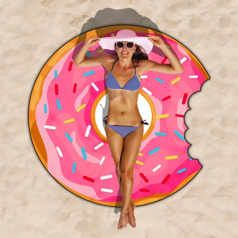 Fashion Irregular Donut Beach Towel For Women