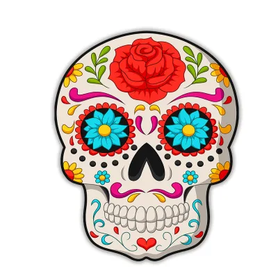 Trendy Skull Shaped Microfiber Beach Towel