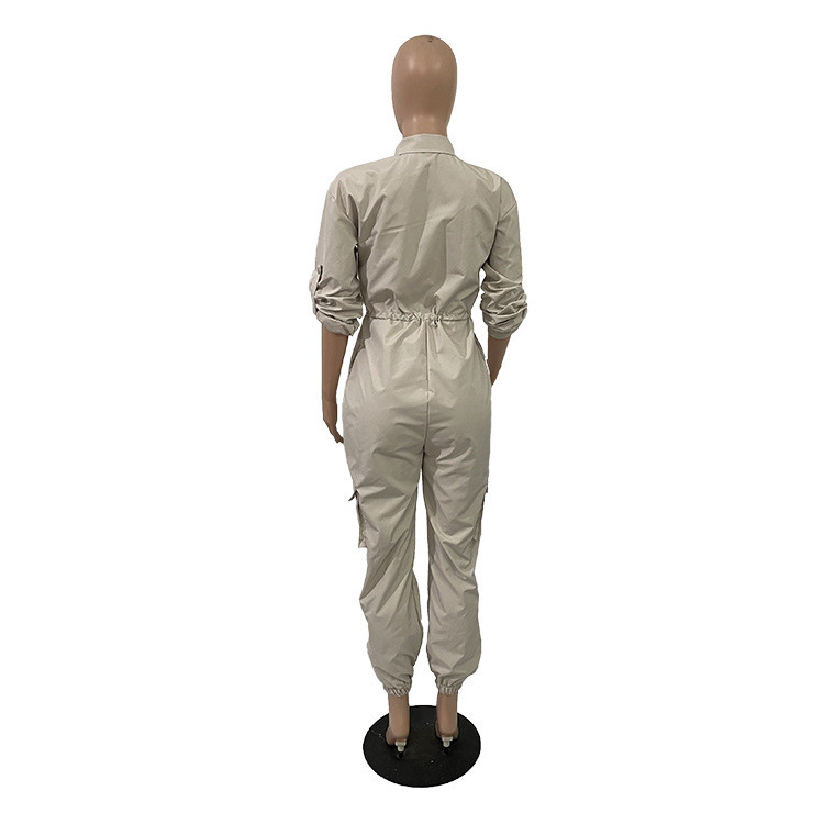 Wholesale Women Fashion Casual Multi Pocket Zipper Jumpsuits Wholesale Women Fashion Casual Multi Pocket Zipper Jumpsuits