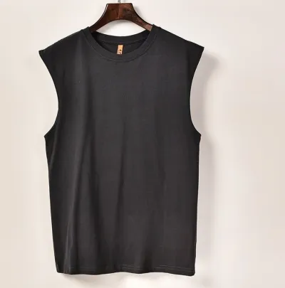 Men's Casual Loose Solid Color Sports Vest with Modal