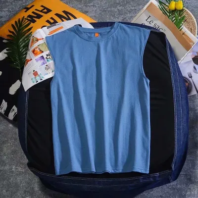 Men's Casual Loose Solid Color Sports Vest with Modal