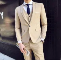 Men Spring Autumn Fashion Casual Commuter Stripe Plaid Long Sleeve Lapel Blazer