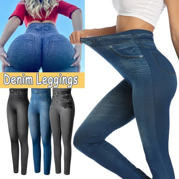 Fashion Women Basic High Elastic Slim Fit Buttocks Skinny Leggings