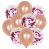 Rose Gold+ Plum Red Sequins