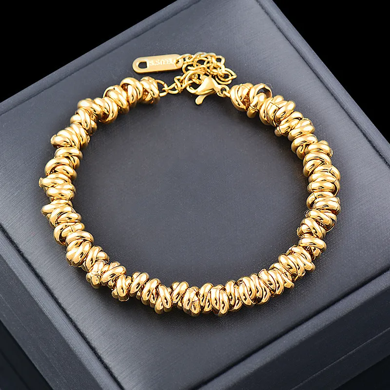 Women's Fashion Elegant Titanium Steel Rotation Bracelet