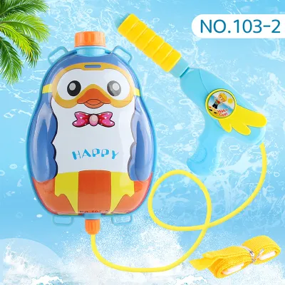 Children Kids Baby Cartoon Water Gun Backpack Beach Toy