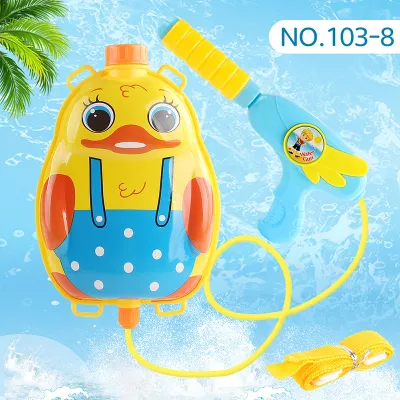 Children Kids Baby Cartoon Water Gun Backpack Beach Toy