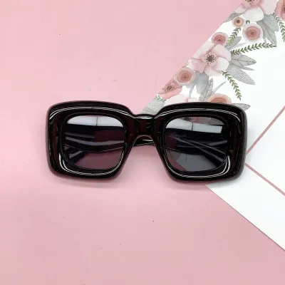 Children Kids Baby Fashion Square Frame AC Lens Sunglasses Simple Style