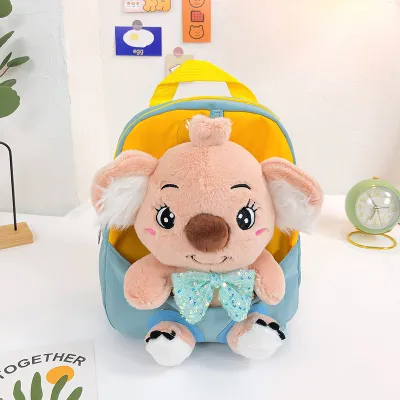 Children Kids Koala Plush Backpack School Bag for Boys Girls
