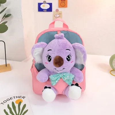 Children Kids Koala Plush Backpack School Bag for Boys Girls