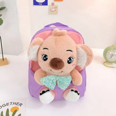 Children Kids Koala Plush Backpack School Bag for Boys Girls