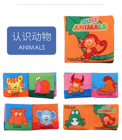 Children Kids Baby Early Education Digital Cognitive Cloth Toy Book