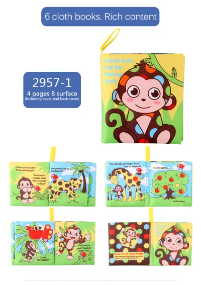 Children Kids Baby Early Education Digital Cognitive Cloth Toy Book