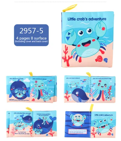 Children Kids Baby Early Education Digital Cognitive Cloth Toy Book