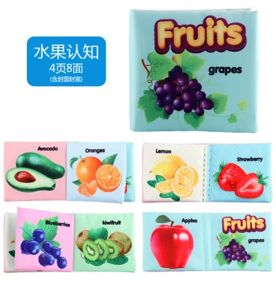 Cognitive Marine Animal English Cloth Book Early Education Toy for Kids