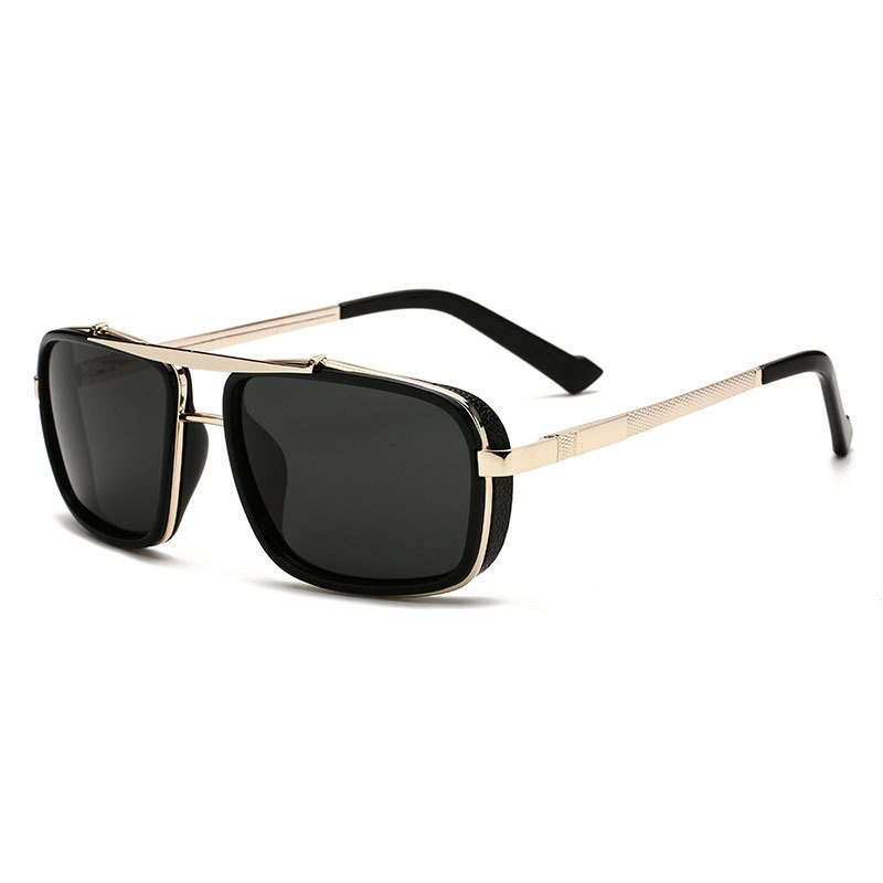 Wholesale Men'S Casual Fashion Punk Square Frame Metal
