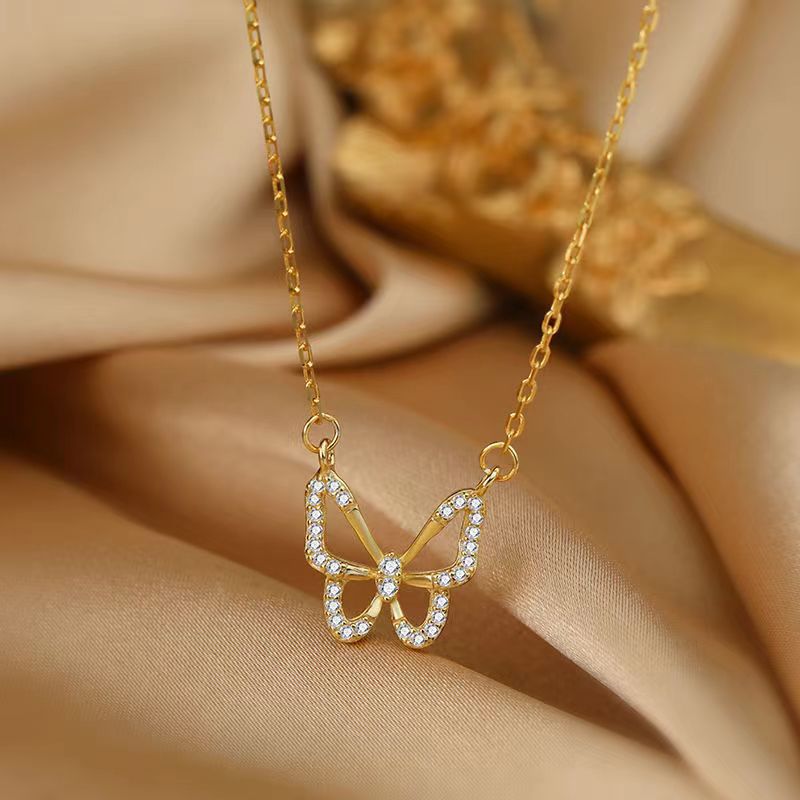 ★PIRETTI★女性NECKLACE TYPE HOLDER★2カラー★ゴルフ Women's Butterfly Necklace | 2 Corinthians 5:17