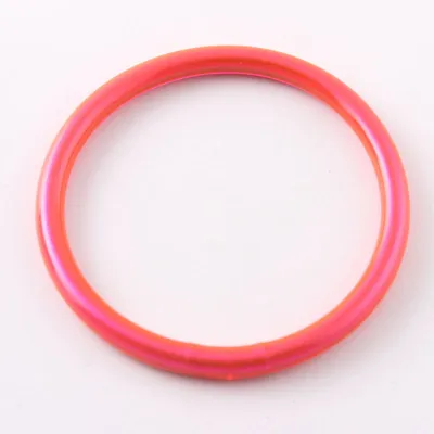 Women Simple Fashion Boho Gold Foil Shiny Silicone Bangle Bracelet