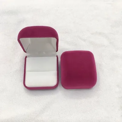 Fashionable Exquisite Velvet Cloth Plastic Spray Ring Box Wedding Ring Accessories