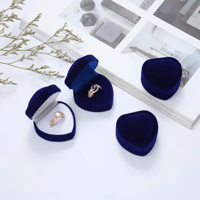 Wedding Jewelry Storage Packaging Box Peach Heart Ring Box
