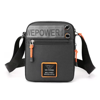 Men's Street Fashion Lightweight Messenger Bag Nylon Vertical Square