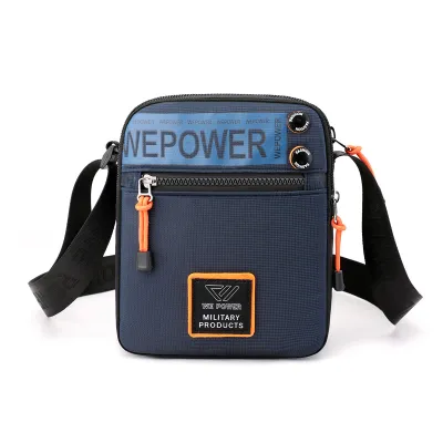 Men's Street Fashion Lightweight Messenger Bag Nylon Vertical Square