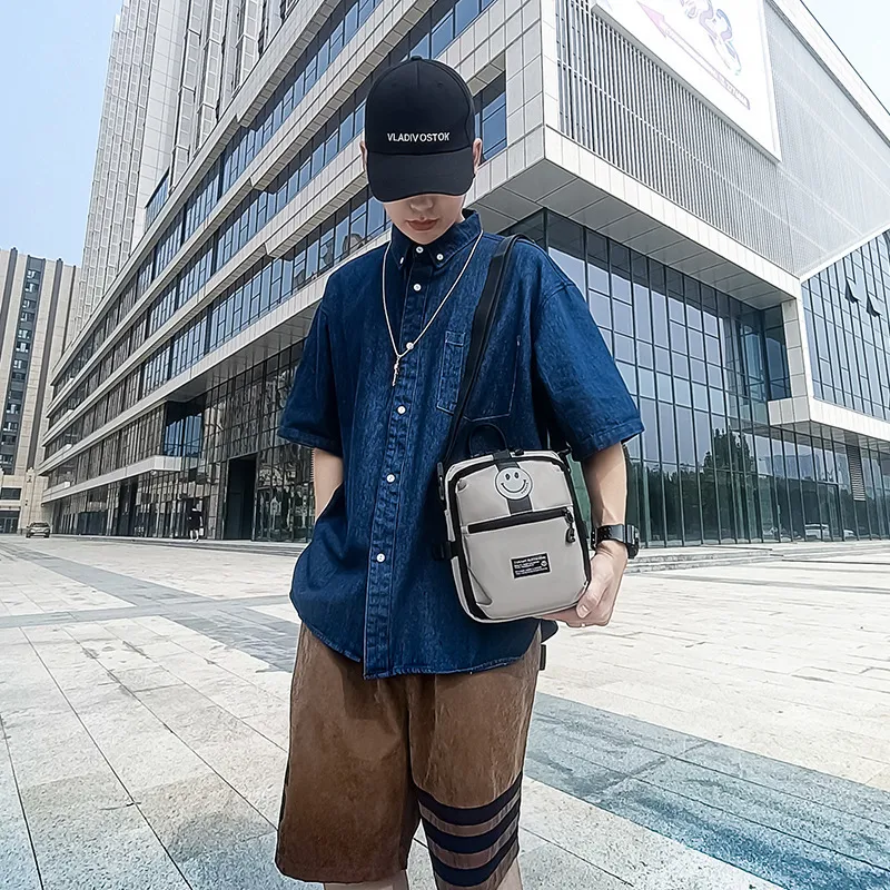 Men's Casual Street Fashion Mini Shoulder Messenger Bag