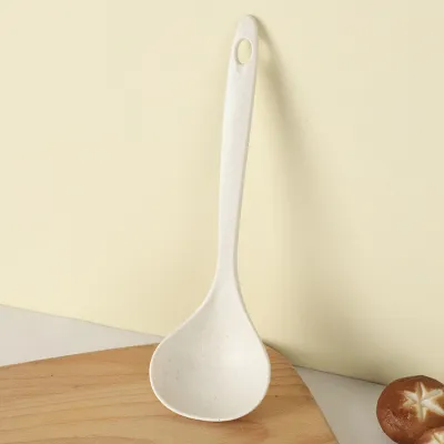 Modern Minimalist Plastic Solid Color Drinking Spoon With Hanging Hole for Adults Kitchen