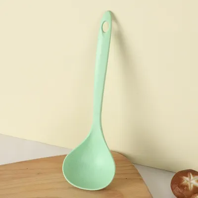 Modern Minimalist Plastic Solid Color Drinking Spoon With Hanging Hole for Adults Kitchen