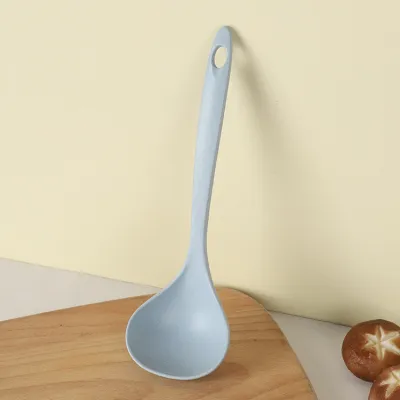 Modern Minimalist Plastic Solid Color Drinking Spoon With Hanging Hole for Adults Kitchen