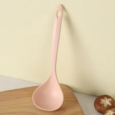 Modern Minimalist Plastic Solid Color Drinking Spoon With Hanging Hole for Adults Kitchen