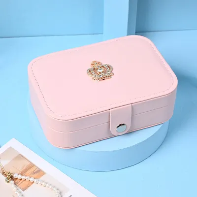 Simple Fashion Detachable Portable Jewelry Storage Box Composite Material 16x11x5cm