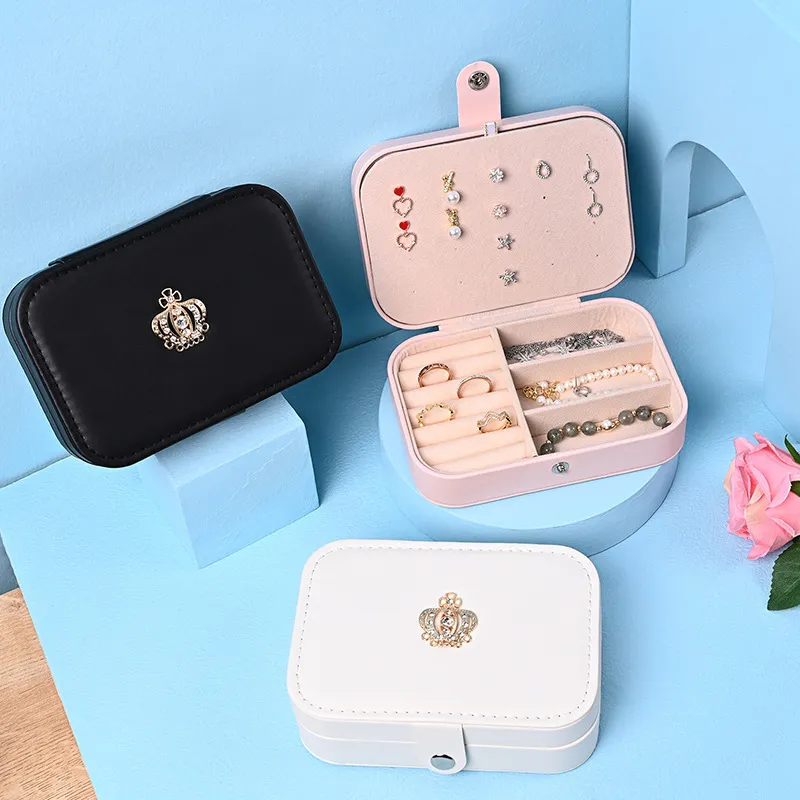 Simple Fashion Detachable Portable Jewelry Storage Box Composite Material 16x11x5cm