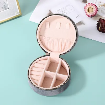 Simple Travel Portable Flannel Jewelry Packaging Box