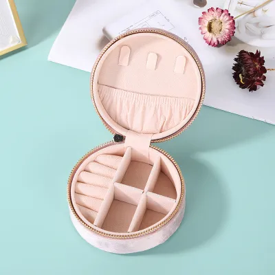 Simple Travel Portable Flannel Jewelry Packaging Box