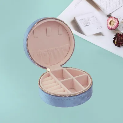 Simple Travel Portable Flannel Jewelry Packaging Box
