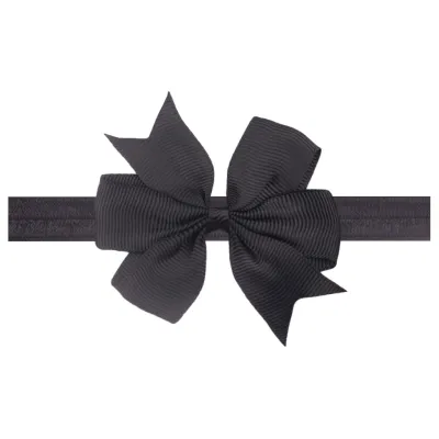 Children Kids Baby Fashion Girls Solid Color Ribbon Bowknot Headband