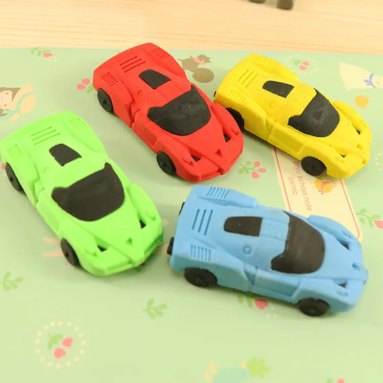 Creative Cartoon Racing Car Eraser Stationery