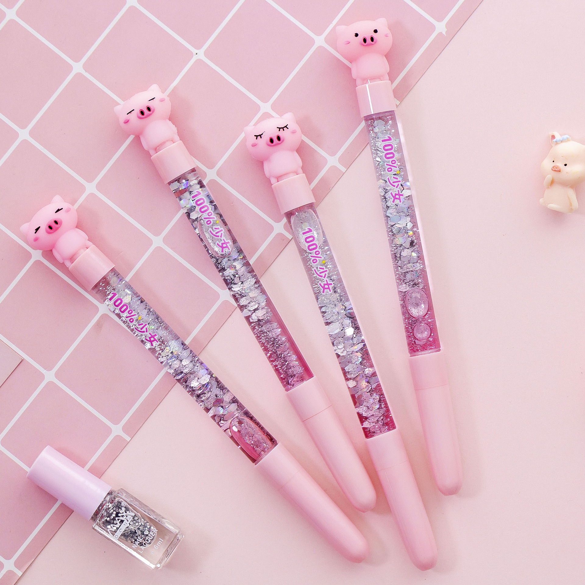 Tofficu 4pcs Ballpoint Pen Colored Gel Pens Decor Glitter Gel Pens Kids  Pens Tul Pens Sparkly Fancy Pens Advertising Gift Pen Business Gift Pen  Metal