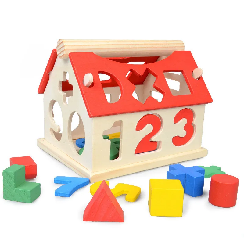Children Kids Baby Fashion Digital House Early Education Intellectual Wooden Toys