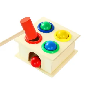 Children Kids Baby Wooden Playing Table Puzzle Early Education Percussion Toys