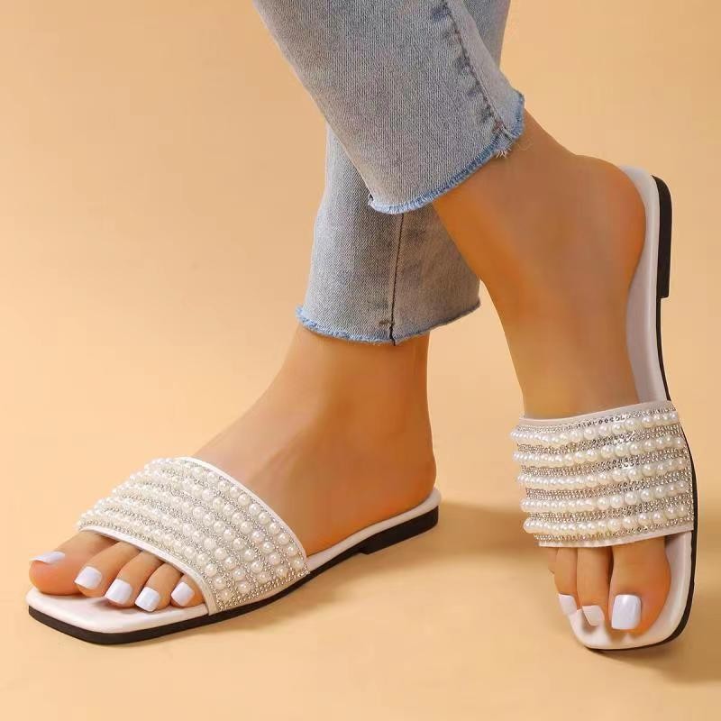 Latest flat cheap slippers for ladies