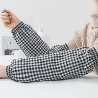 Mangas a cuadros - Negro