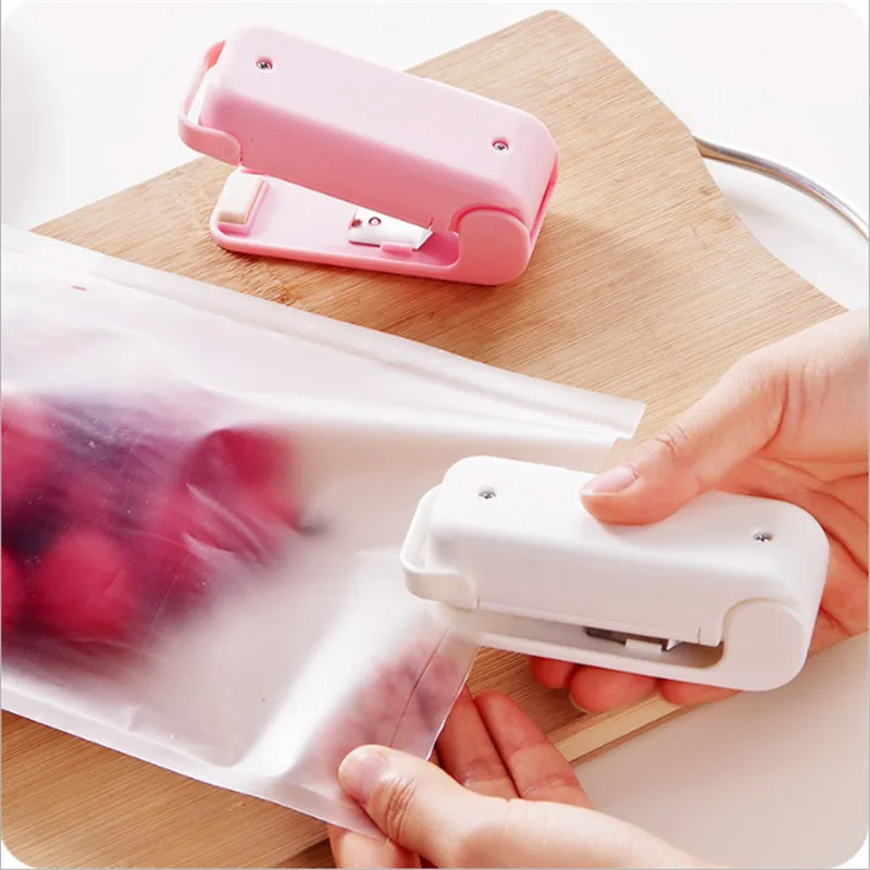 Candy Color Plastic Snack Sealing Machine for Home Kitchen