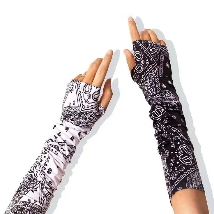 Unisex Fashion Summer Sun-protective Outdoor Paisley Ice Silk Sleeves