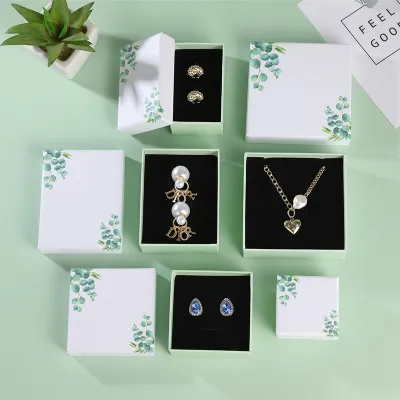 Jewelry Small Fresh Rings Earrings Necklace Paper Packaging Storage Box